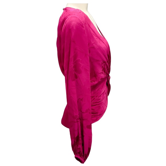 SILVIA TCHERASSI MULBERRY FLORAL COURTNEY BLOUSE - Picture 2 of 5